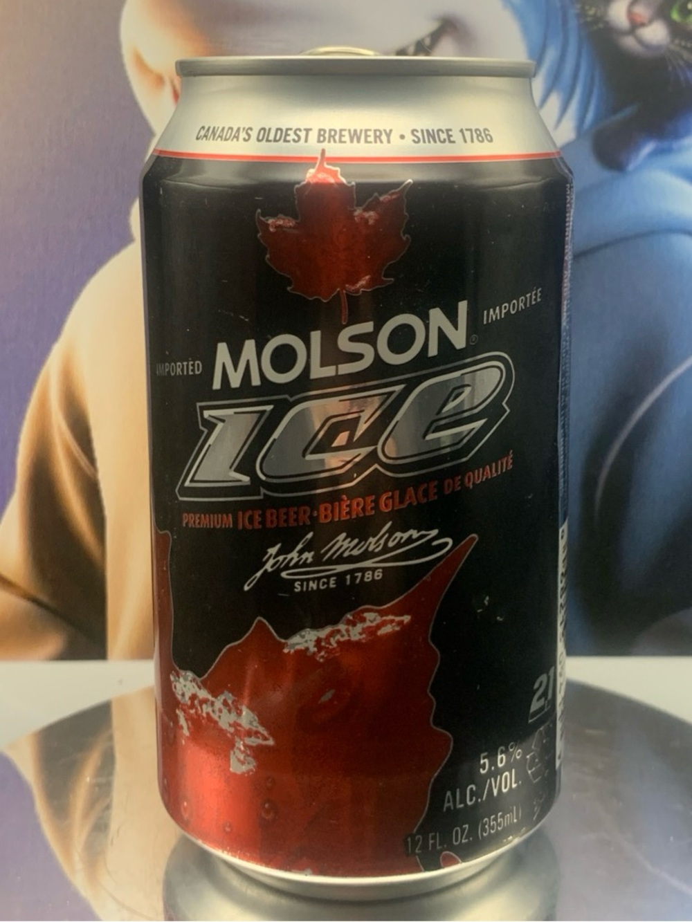 Vintage Beer Can Molson Ice Premium Ice Beer John Molson Tab Empty Aluminum Can